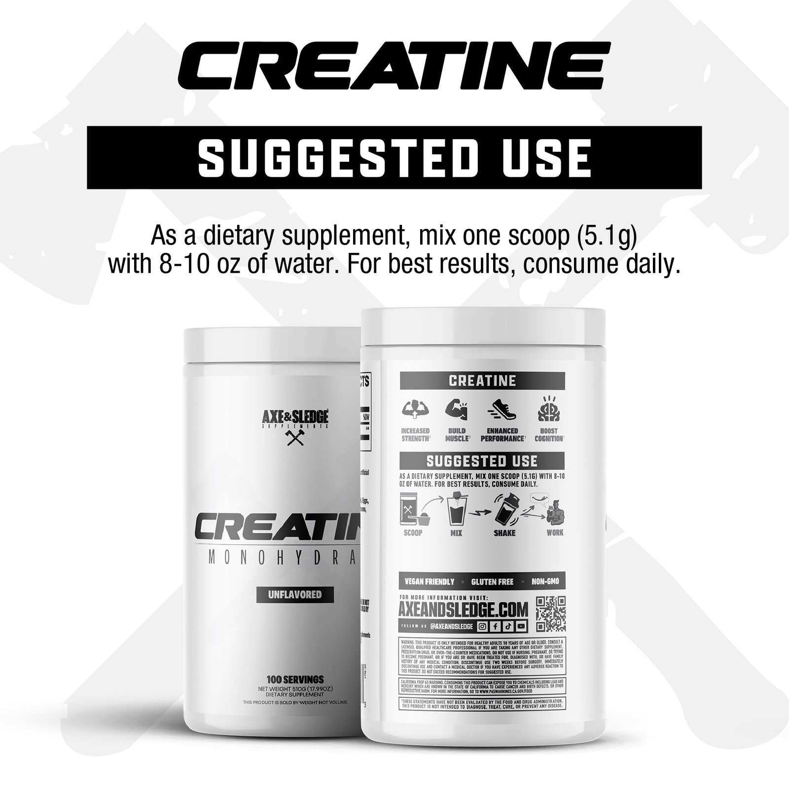 CREATINE MONOHYDRATE - 100 Serv - Image 4